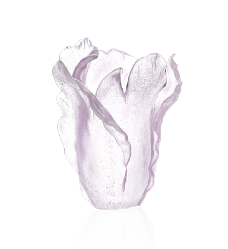 White large powdered Tulipe vase