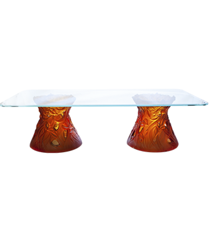 Large Vegetal amber coffee table