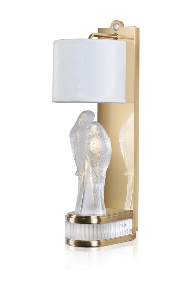 2 PERRUCHES WALL SCONCE PYR GLD. EU