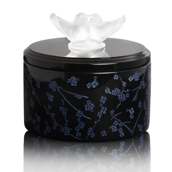 LACQUER WOOD BOX FLEURS CERISIER MS