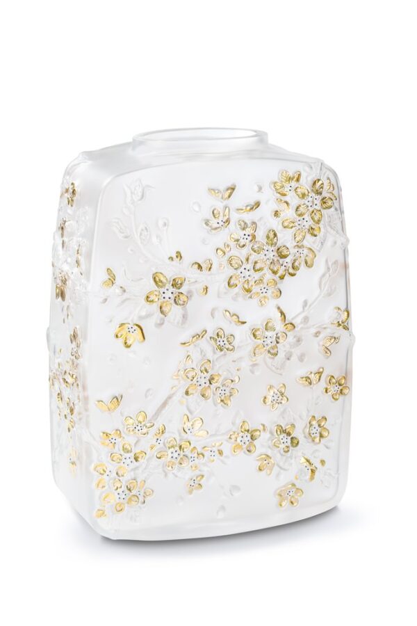 FLEURS CERISIER VASE CLEAR GD ST.(NUM)
