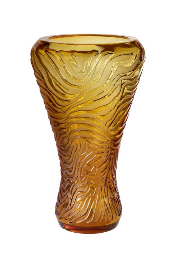 TIGRE VASE AMBER