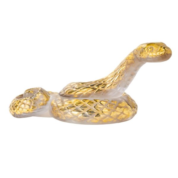 SNAKE FIGURE HEAD UP GLD STAMP