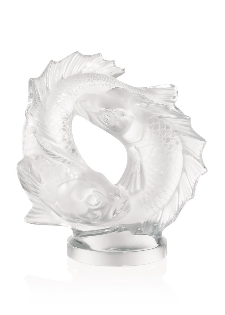 DOUBLE FISH FIGURE CLEAR