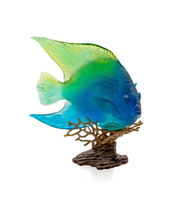 Daum Sculpture, 'Royal Blue Yellow Sea Coral Angel', evokes a dazzling underwater ballet.