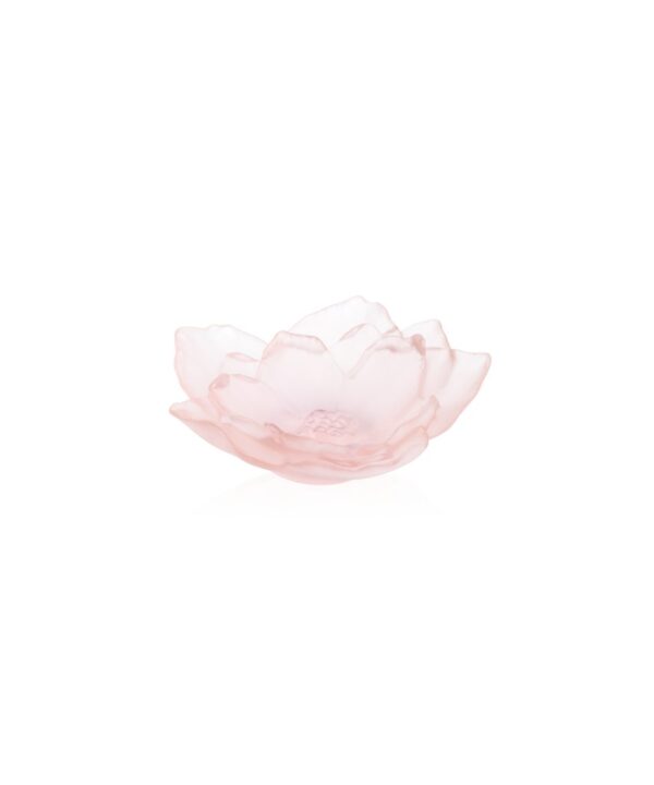 Camellia Pink Small Bowl, a burst of crystal with floral hues, capturing the beauty of blooming gardens.