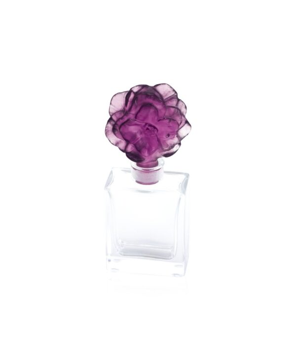 Daum Perfume Bottle, Violet Camellia, embodying floral beauty in crystal.