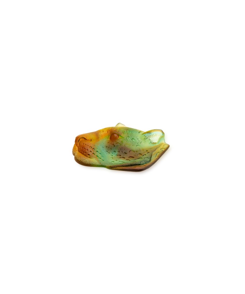 Daum's catch-all dish, capturing the lush nature of the Tropical Leopard in Amber and Green.