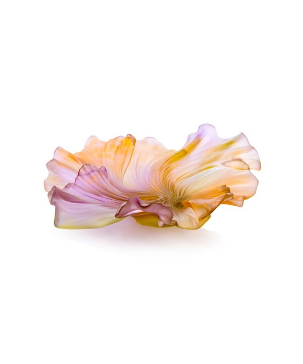 Medium Pink Green Draped Bowl