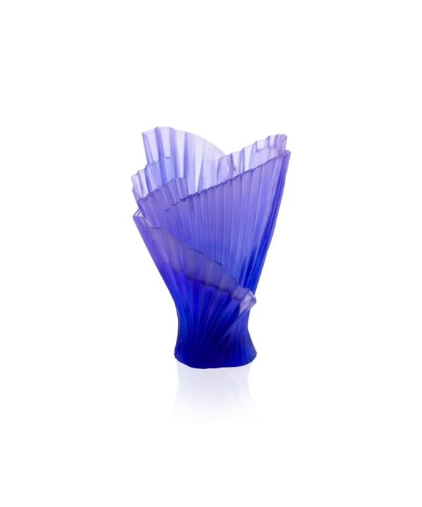 Medium Lilac Pleated Vase