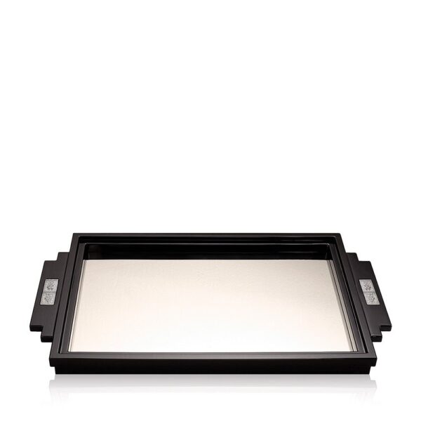 LACQUERED RAISINS BLACK LARGE TRAY