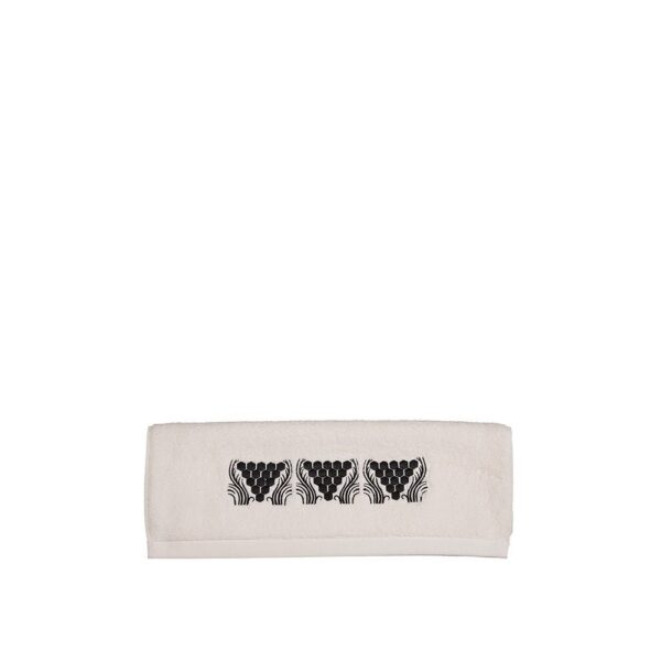 RAISINS GUEST TOWEL,IVORY-BLACK