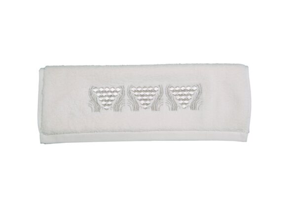 GUEST TOWEL IVORY SILVER