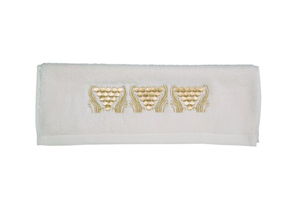 GUEST TOWEL IVORY GOLD