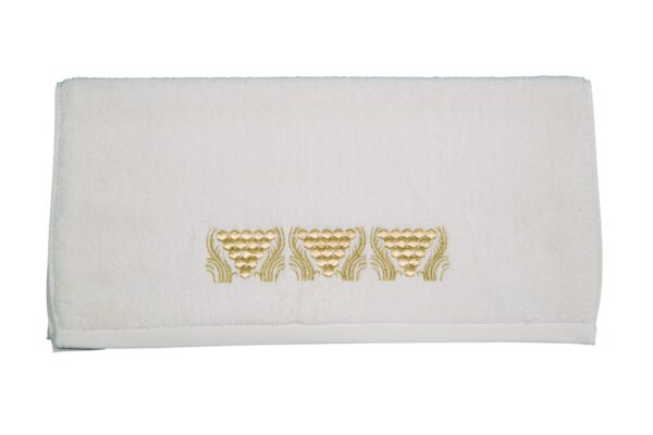 HAND TOWEL IVORY GOLD