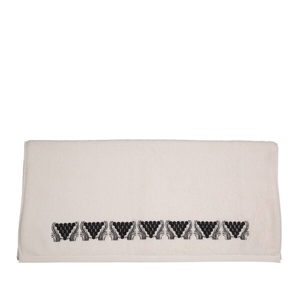 RAISINS BATH TOWEL, IVORY-BLACK