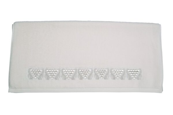 BATH TOWEL IVORY SILVER