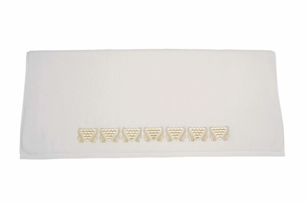 BATH SHEET IVORY GOLD