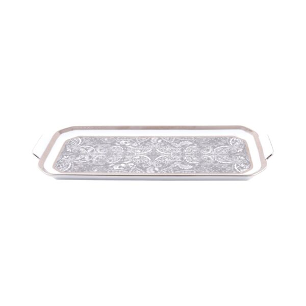 Romane — Rectangular Cake Platter — Gris — Platinum