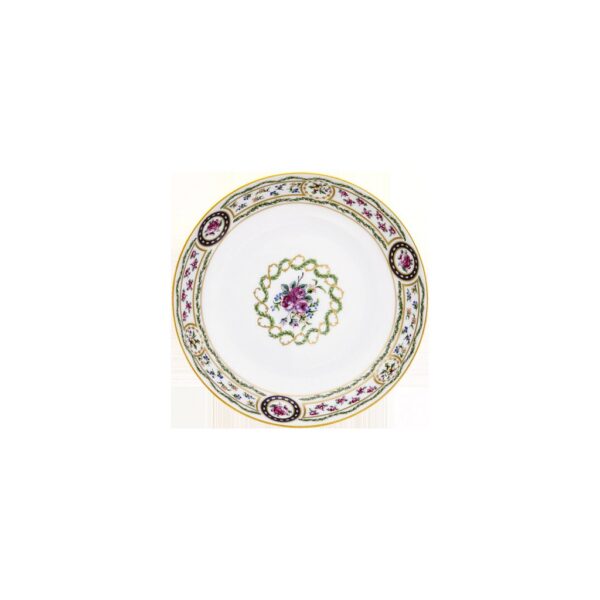 Louveciennes — Coup Soup Plate — Vert — Gold