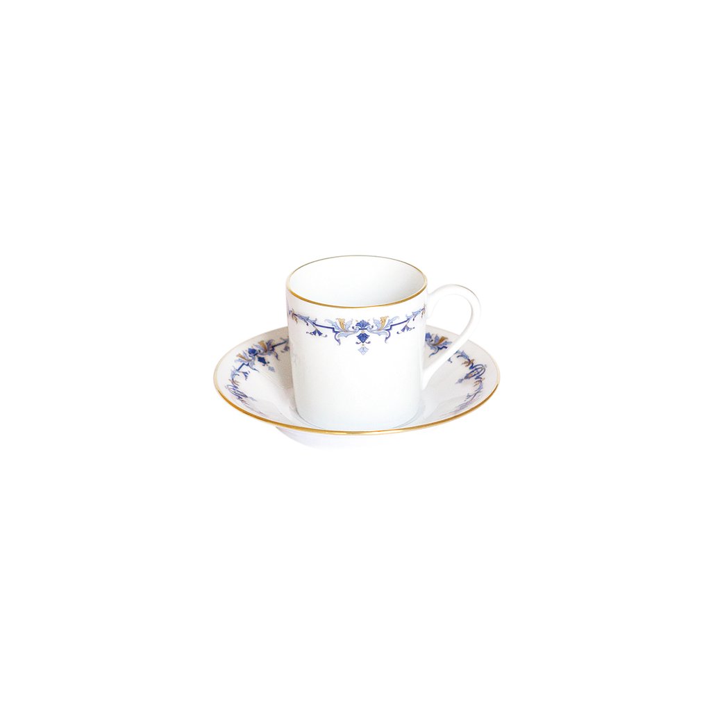 Marthe Bleu Coffee Cup and Saucer