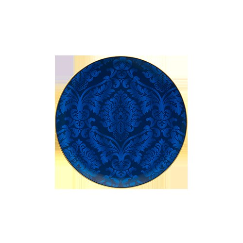 RITZ DAMASSE BLUE BREAD &BUTTERPLATE