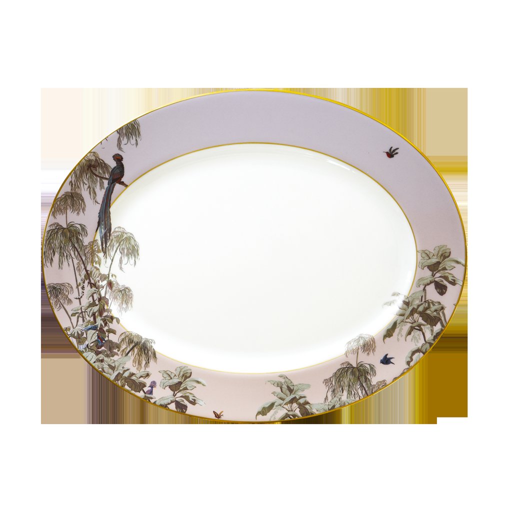Le Bresil — Oval Platter — Gold