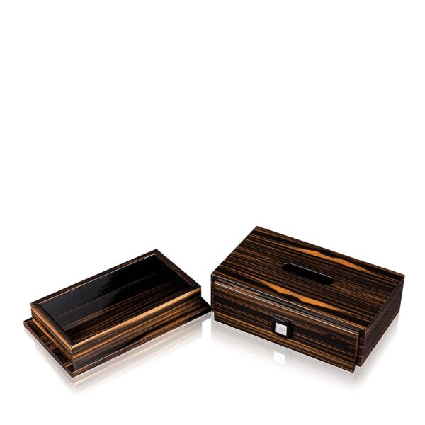 LQM RAISIN RECTANGULAR TISSUE BOX EBONY