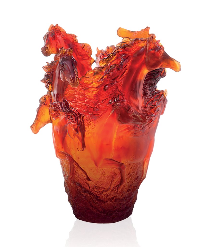 Amber Horse Vase