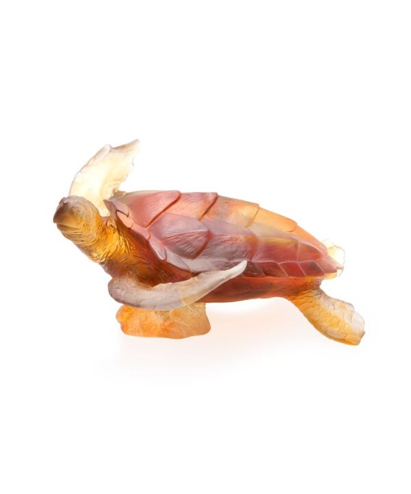 Large Amber Grey Sea Turtle