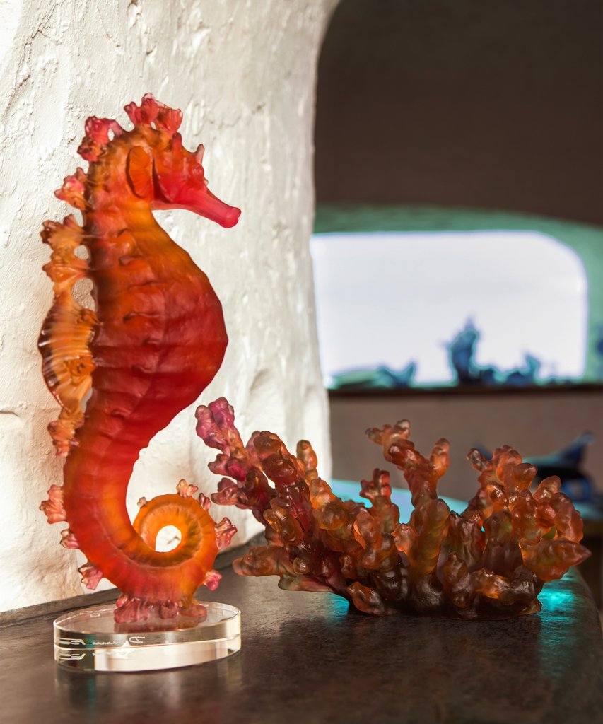 Medium Amber Red Bowl - Image 2