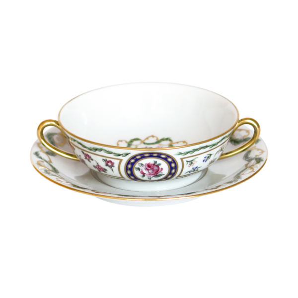 Louveciennes — Cream Soup Cup And Saucer