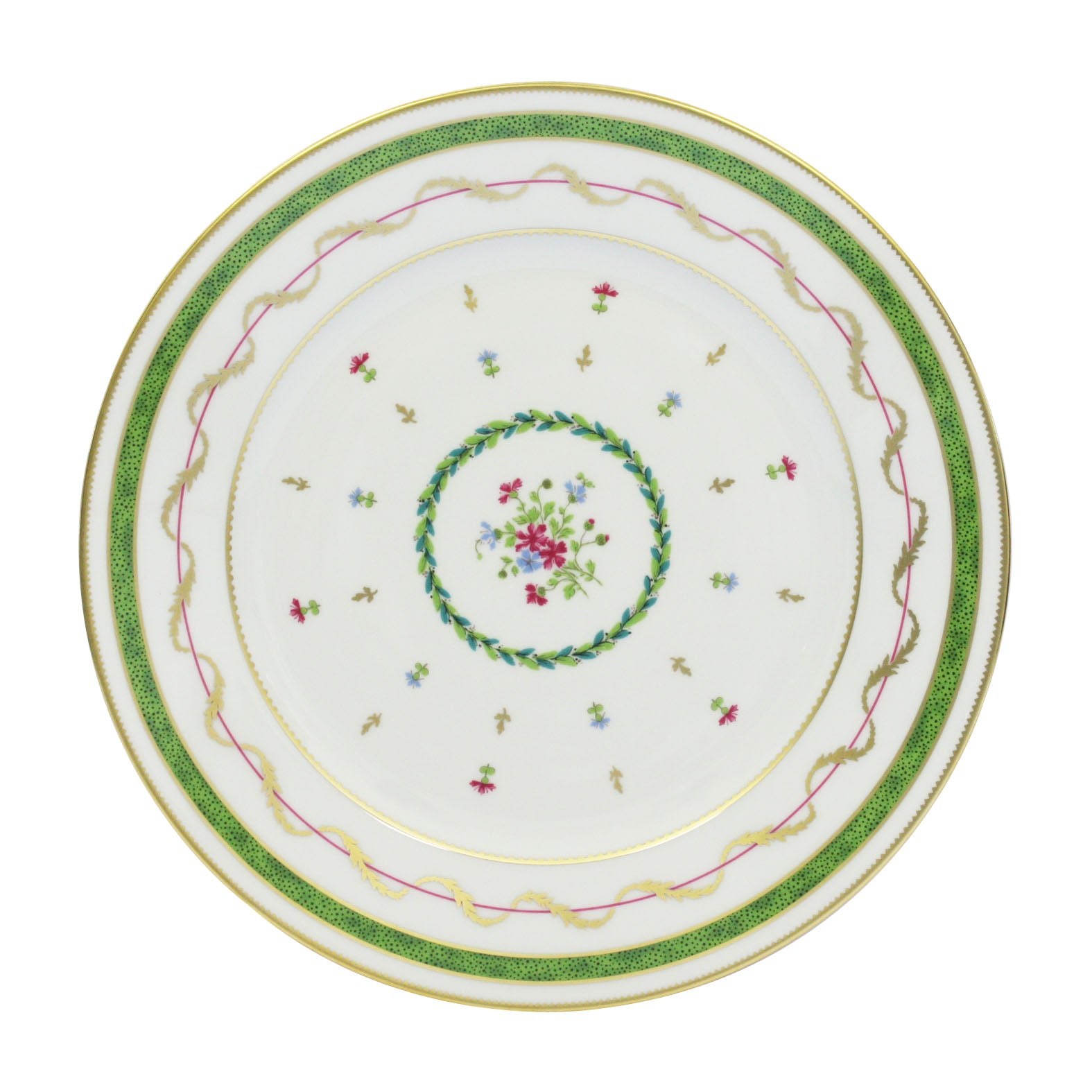 Vieux Paris Vert — Dinner Plate