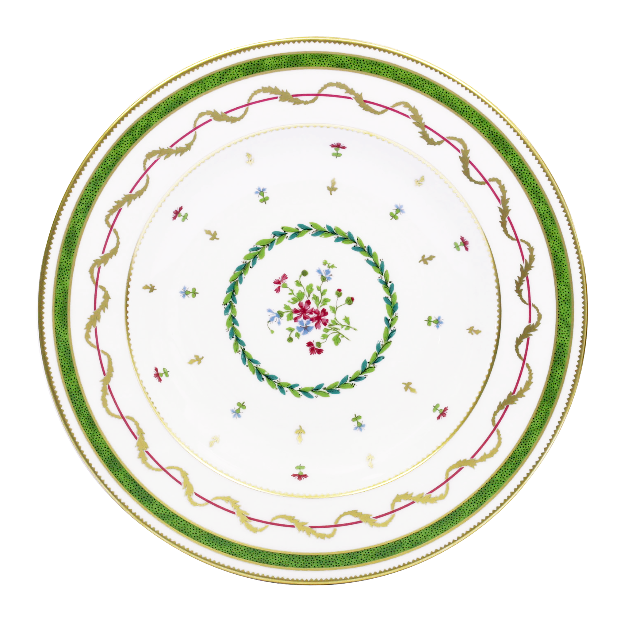 Vieux Paris Vert — Rim Soup Plate