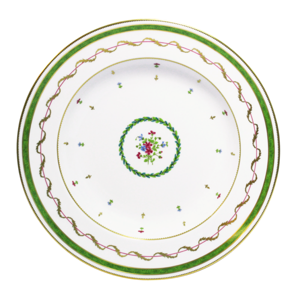 Vieux Paris Vert — Deep Round Dish
