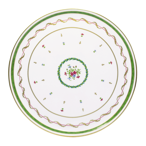 Vieux Paris Vert — Round Tart Platter