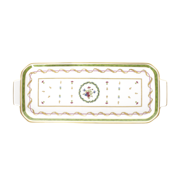 Vieux Paris Vert — Rectangular Cake Platter
