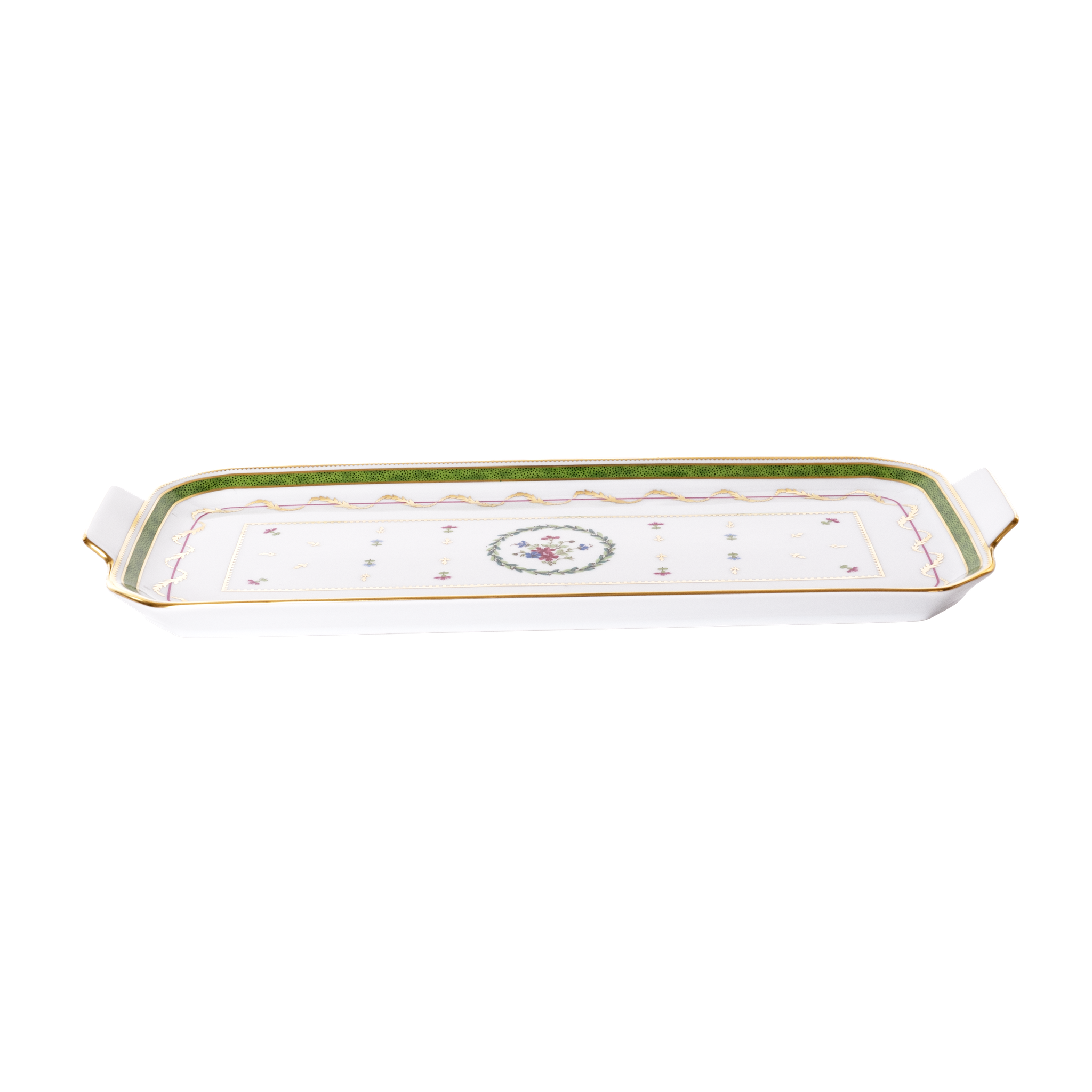Vieux Paris Vert — Rectangular Cake Platter