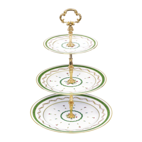 Vieux Paris Vert — 3 Tiers Tray