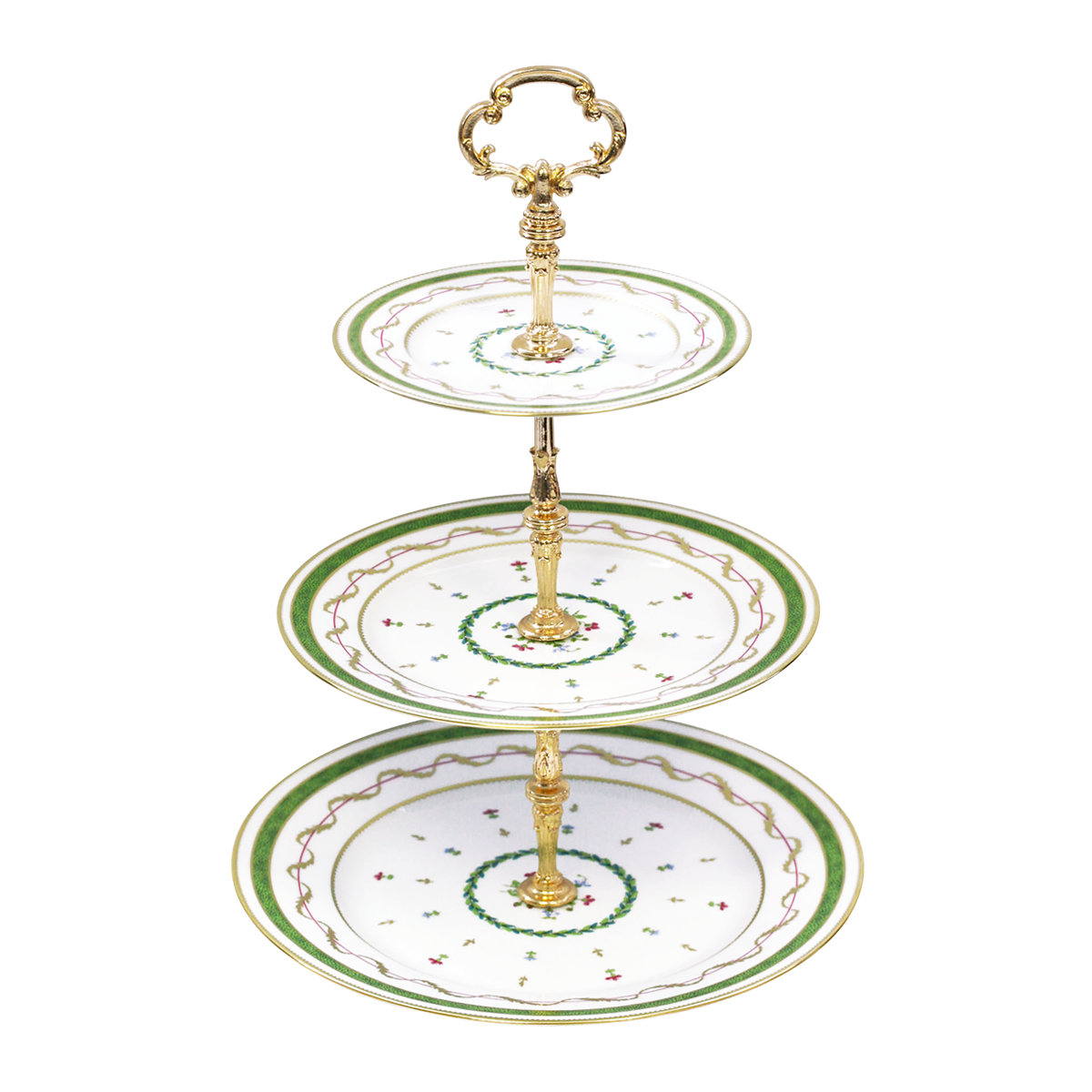 Vieux Paris Vert — 3 Tiers Tray