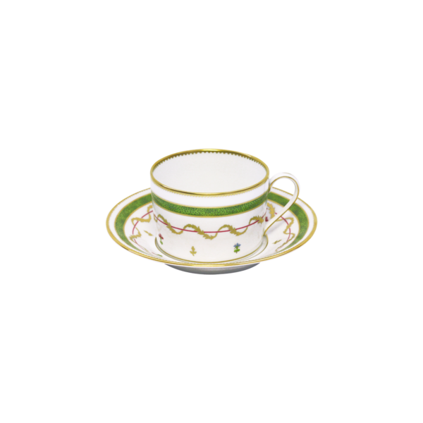 Vieux Paris Vert — Teacup And Saucer